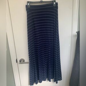 INC International Concepts Blue Maxi A-Line Skirt